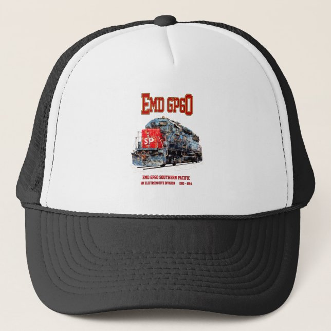 EMD GP60 Diesel Locomotive of Southern Pacific Trucker Hat (Front)