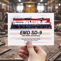 EMD SD-9 Locomotive USA 250th Anniversary Livery