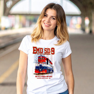 EMD SD-9 Locomotive USA 250th Anniversary Livery T-Shirt
