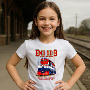 EMD SD-9 Locomotive USA 250th Anniversary Livery T-Shirt