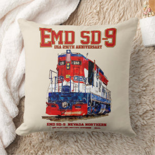 EMD SD-9 USA 250th Anniversary Heritage Locomotive Cushion
