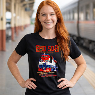 EMD SD-9 USA 250th Anniversary Heritage Locomotive T-Shirt