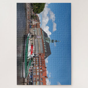 Emden Lower Saxony Germany Town Hall on the harbou Jigsaw Puzzle