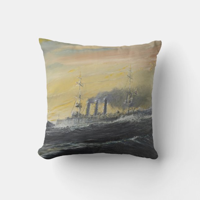 Emden rides the waves Indian Ocean 1914 2011 Cushion (Front)