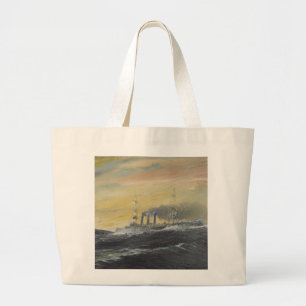 Emden rides the waves Indian Ocean 1914 2011 Large Tote Bag