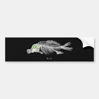 emek_bp_fish_gasmask_sticker bumper sticker