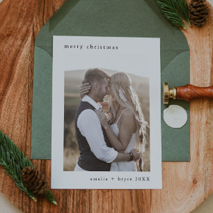 EMELIA Black Bohemian Xmas Family Photo Christmas Holiday Card