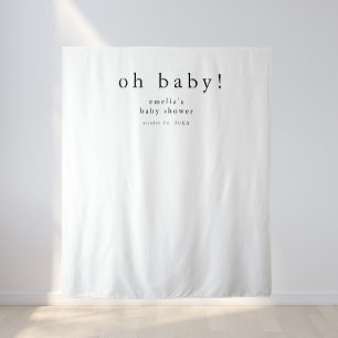 EMELIA Boho Simple Photo Prop Baby Shower Backdrop Tapestry