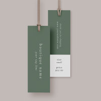 EMELIA Green Hang Tags Clothing Label Price Tag