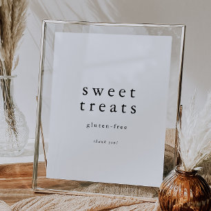 EMELIA Minimalist Unique Simple Sweet Treats Poster