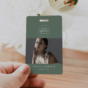 EMELIA Sage Security Name Tag Photo Employee ID ID Badge