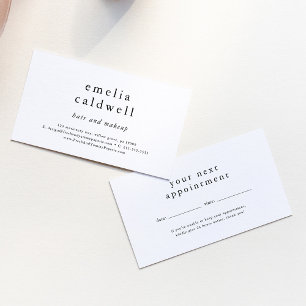 EMELIA Simple Boho Modern Small Business Reminder Appointment Card