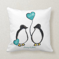 Emerald 55th wedding anniversary penguin gift