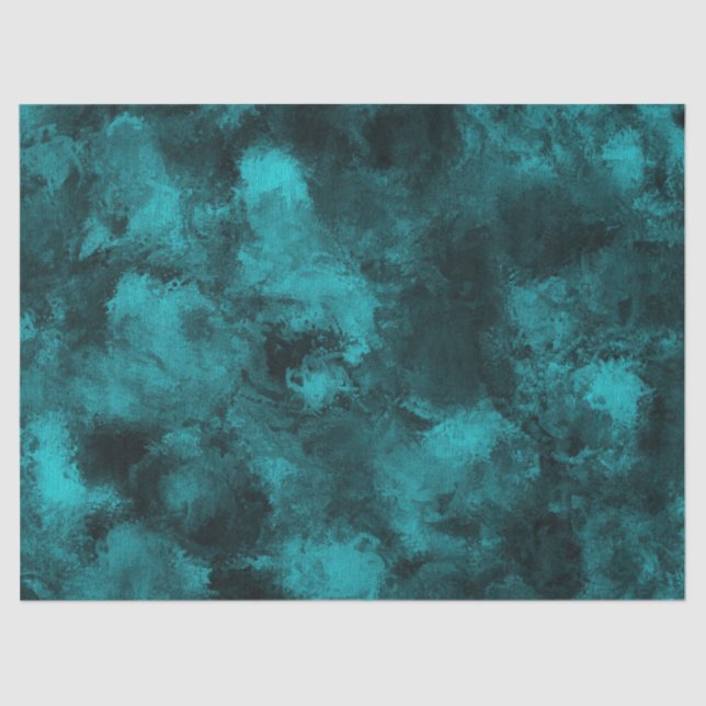 Emerald Abstract Textured Background Decoupage Tissue Paper (Front)