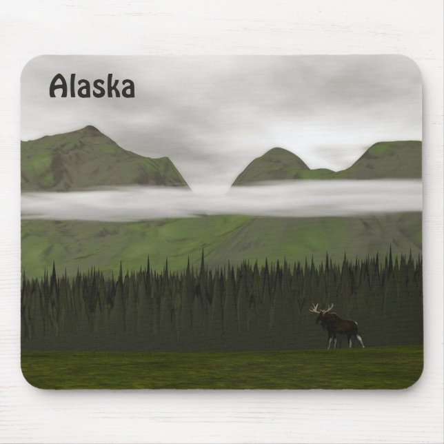 Emerald Alaska Mouse Mat (Front)