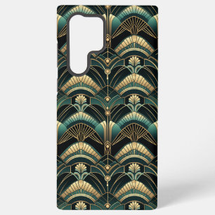 Emerald and Gold Art Deco Themed Samsung Galaxy Case