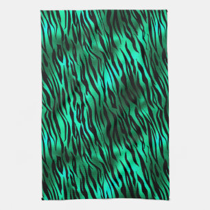 Emerald and Gold Safari Series Design 10 Tea Towel