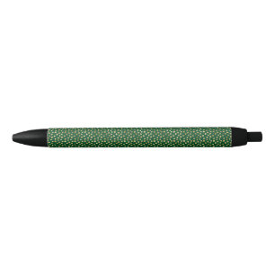 Emerald and Gold Safari Series Design 11 Black Ink Pen
