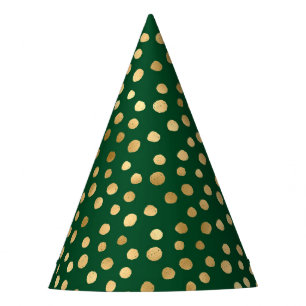 Emerald and Gold Safari Series Design 11 Party Hat