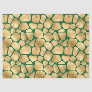 Emerald and Gold Safari Series Design 12 Tissue Paper