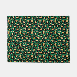Emerald and Gold Safari Series Design 3 Doormat