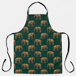 Emerald and Gold Safari Series Design 4 Apron