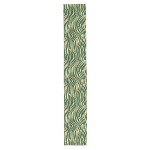 Emerald and Gold Safari Series Design 4 Long Table Runner