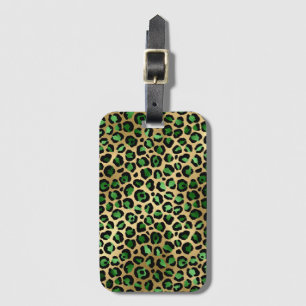 Emerald and Gold Safari Series Design 8 Luggage Tag