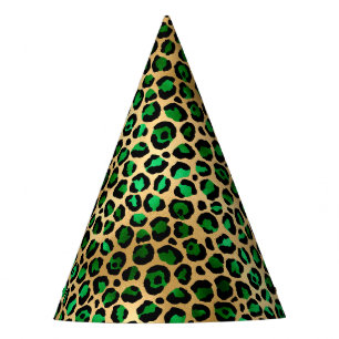 Emerald and Gold Safari Series Design 8 Party Hat