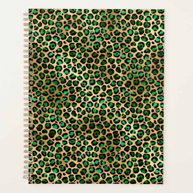 Emerald and Gold Safari Series Design 8 Planner (Front)