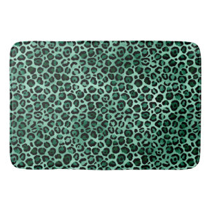 Emerald and Gold Safari Series Design 9 Bath Mat