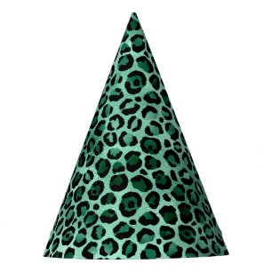 Emerald and Gold Safari Series Design 9 Party Hat