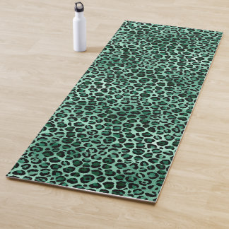 Emerald and Gold Safari Series Design 9 Yoga Mat