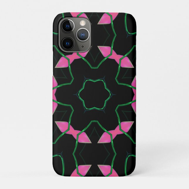 Emerald and Pink Kaleidoscope Case-Mate iPhone Case (Back)