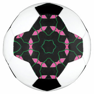 Emerald and Pink Kaleidoscope  Football
