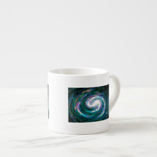 Emerald and Purple Galaxy Espresso Cup