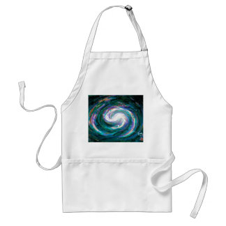 Emerald and Purple Galaxy Standard Apron