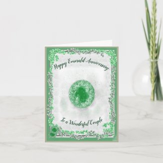 Emerald Anniversary Card
