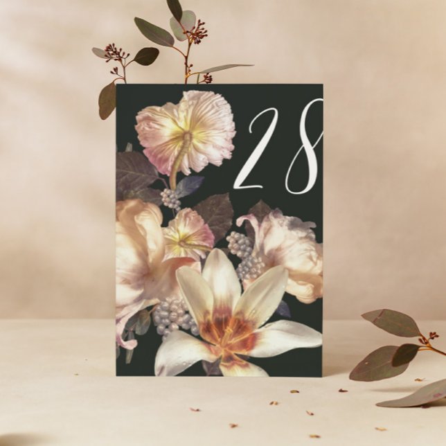 Emerald Antique Vintage Wedding Table Numbers (Creator Uploaded)