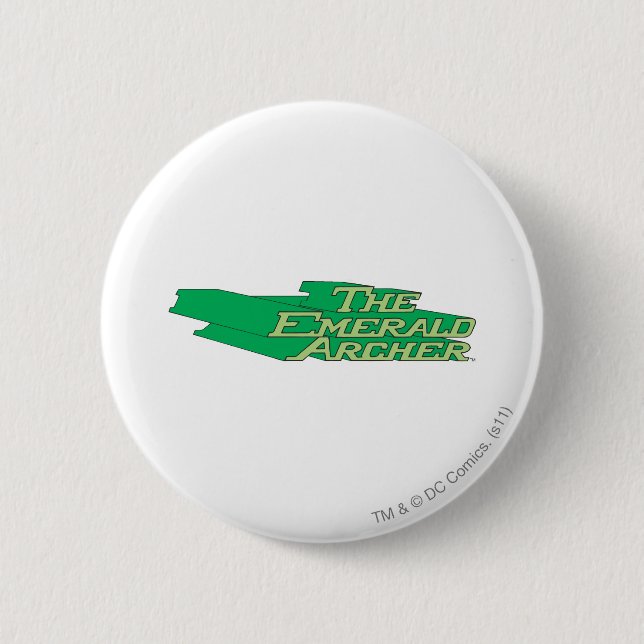 Emerald Archer Logo 6 Cm Round Badge (Front)