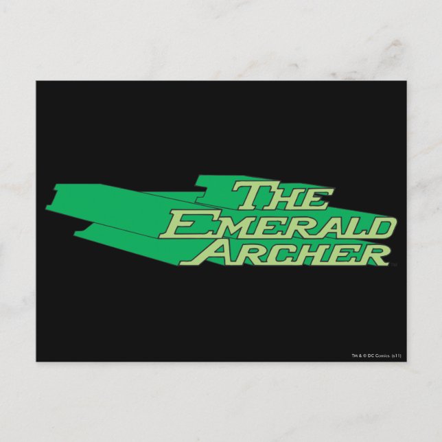 Emerald Archer Logo Postcard (Front)