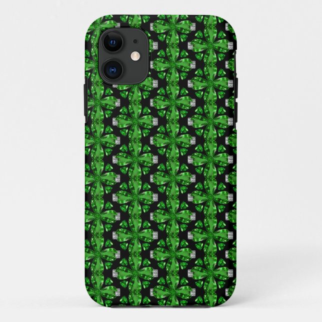 Emerald Art, Green Case-Mate iPhone Case (Back)