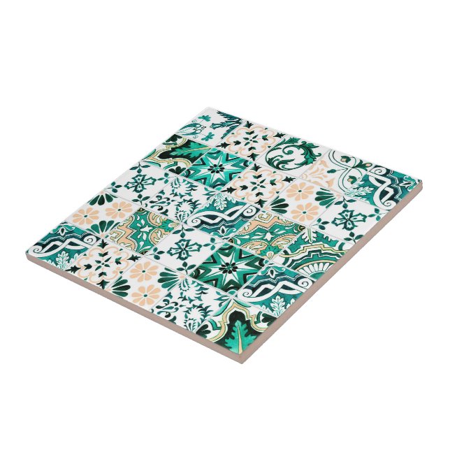 Emerald Azulejo Tiles (Side)