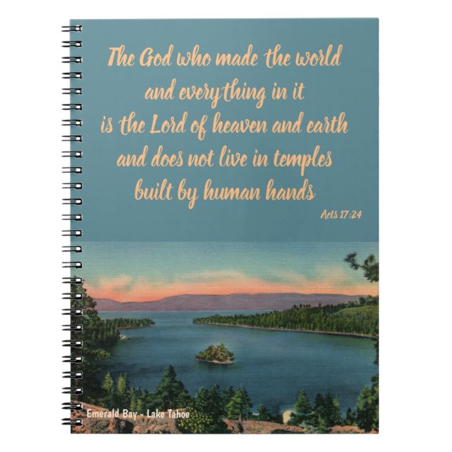 Emerald Bay Christian Notebook (Front)
