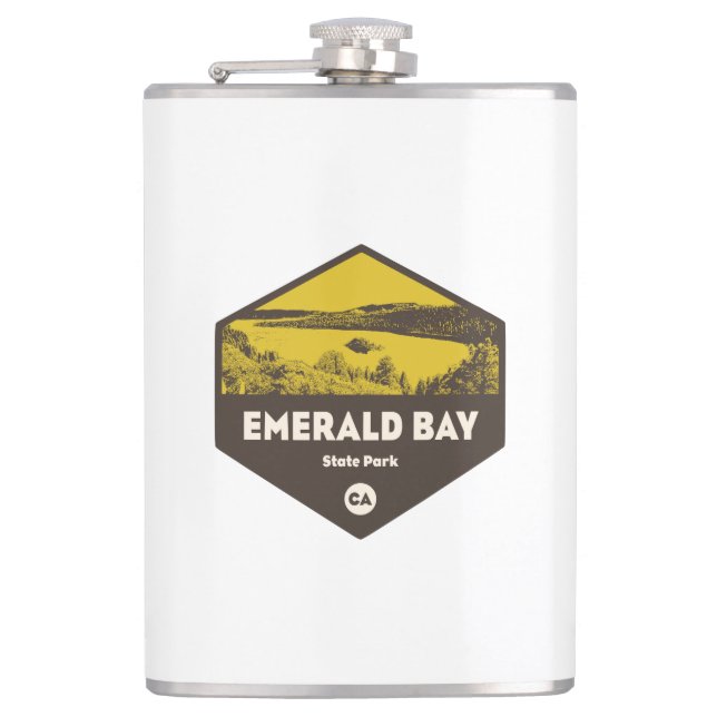 Emerald Bay State Park, California Hip Flask (Front)