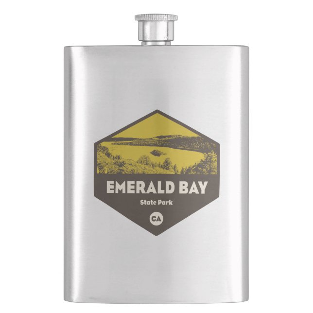Emerald Bay State Park, California Hip Flask (Front)