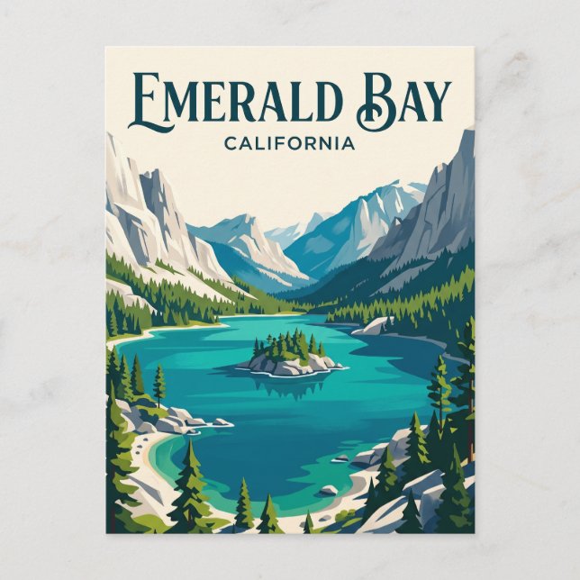 Emerald Bay State Park USA Postcard (Front)