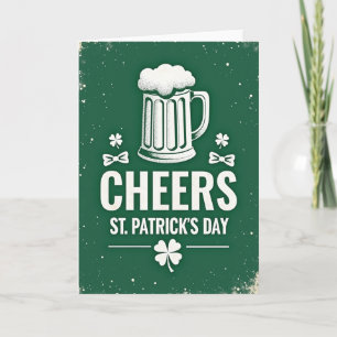 Emerald Beer Cheers Pattern Card