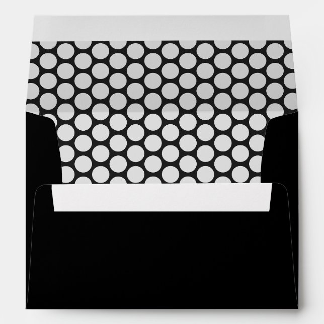 Emerald Black Return Address Envelope (Back (Bottom))