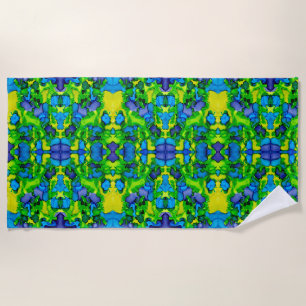 Emerald Bliss Beach Towel
